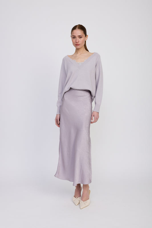 LAVENDER ARACELLA MAXI SKIRT