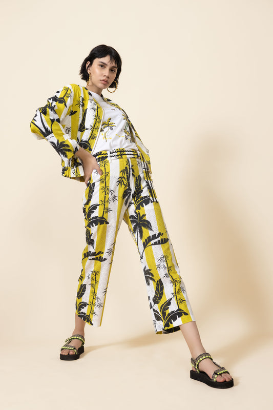 YELLOW LIME STACEY PANTS