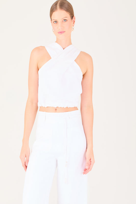 WHITE BENISA TOP