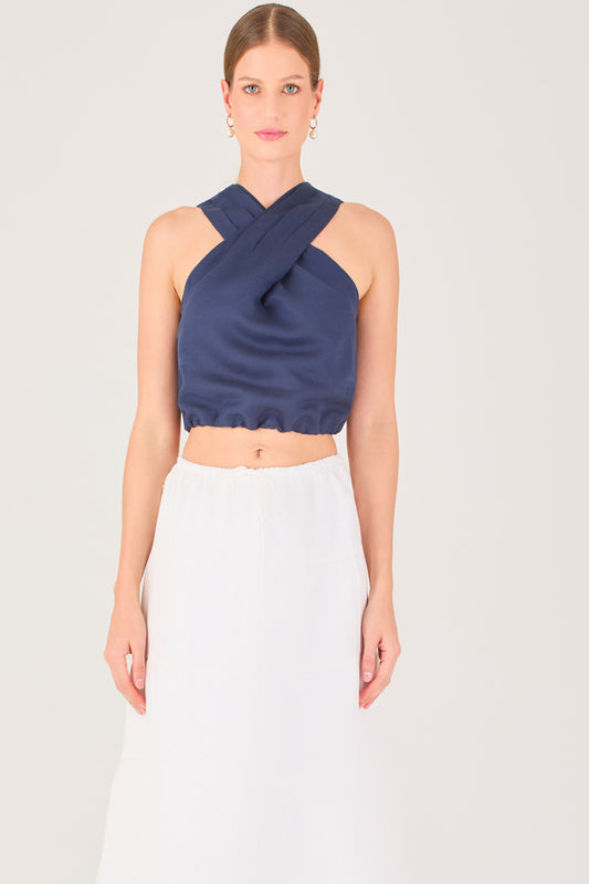 NAVY BENISA TOP