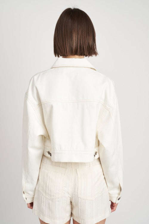 PALISADE WHITE DENIM JACKET