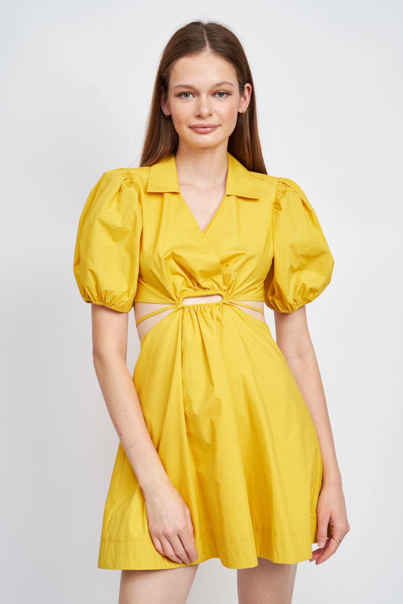 YELLOW HALEY MINI DRESS