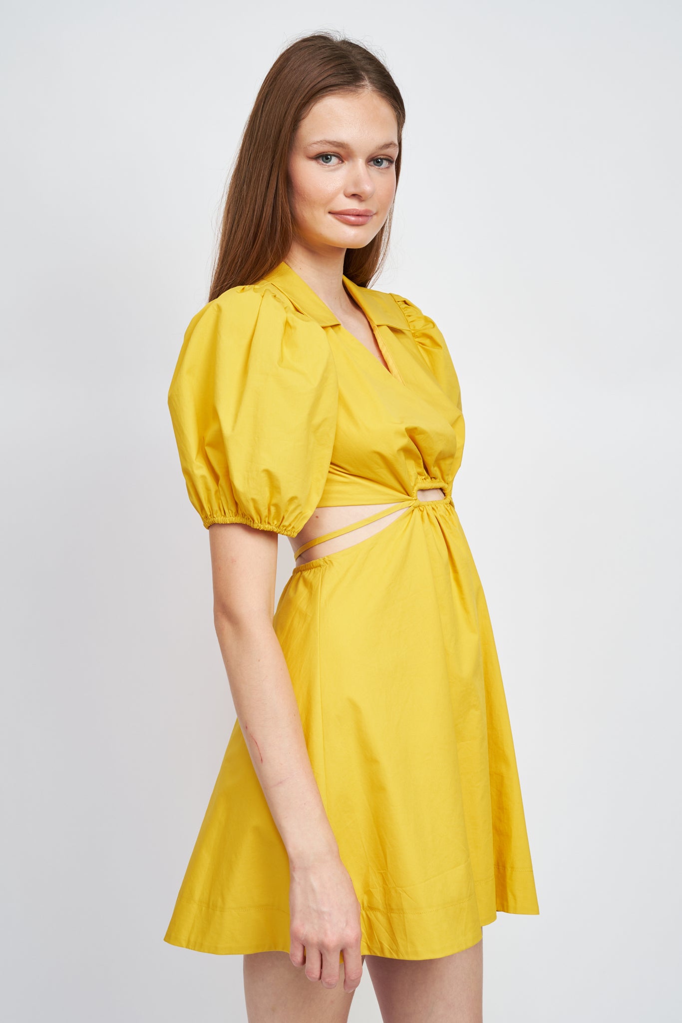 YELLOW HALEY MINI DRESS
