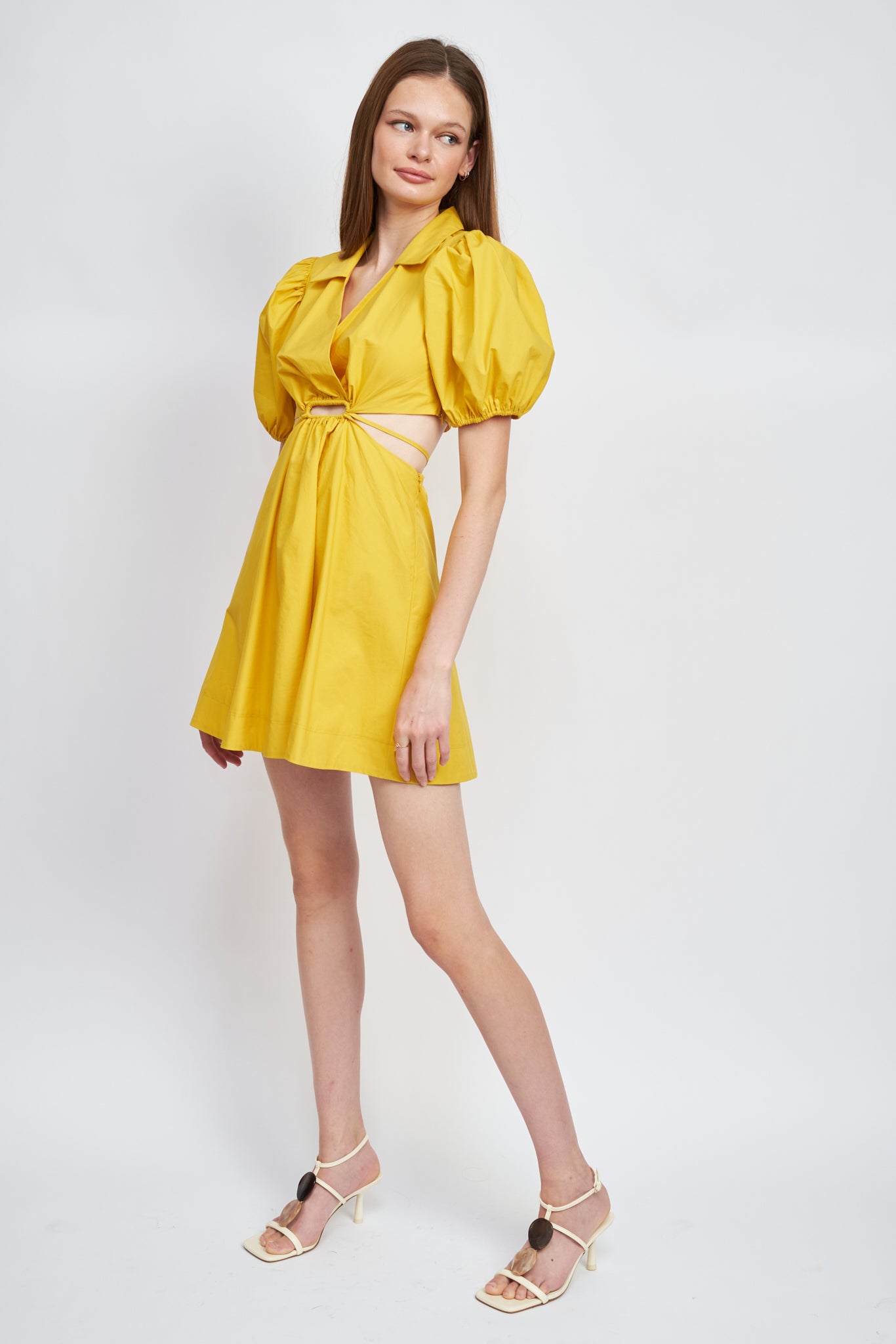YELLOW HALEY MINI DRESS